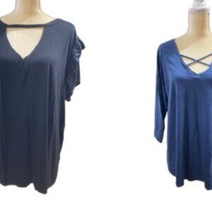 Boutique Set of @ Pullover Tops Size 1X